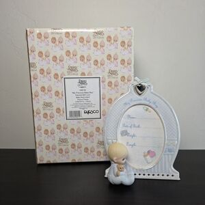 Precious Moments Baby Boy Keepsake Frame w Locket & Box